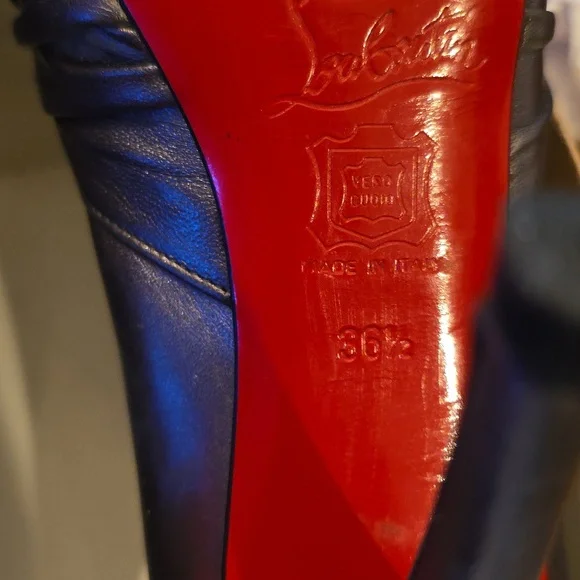 Silver Louboutin Jenny Heels, 36.5 - Picture 7 of 9